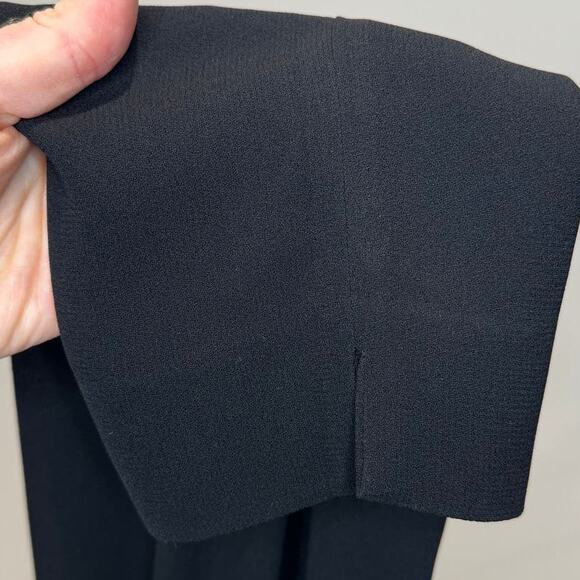 Vintage Talbots Black Wide Leg Pants, Office, Boss, Formal, Work, Made In USA - Picture 5 of 6